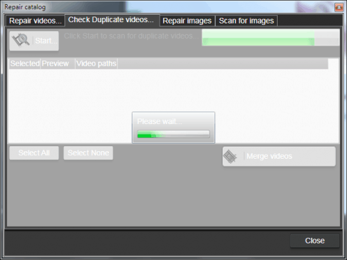 Scanning for duplicate video files