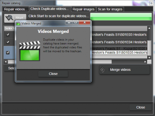 Duplicate videos have been merged