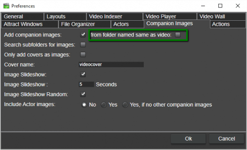 You can now add companion files from subfolders with the same name as the video file.
