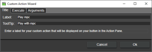 media player classic action name