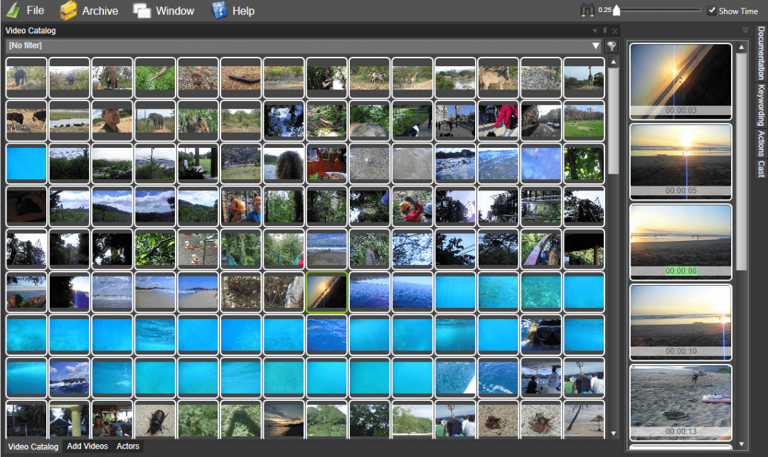 Video Cataloger Software Video search software